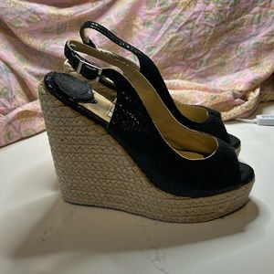 Jimmy Choo london platform sandals colo black size 38